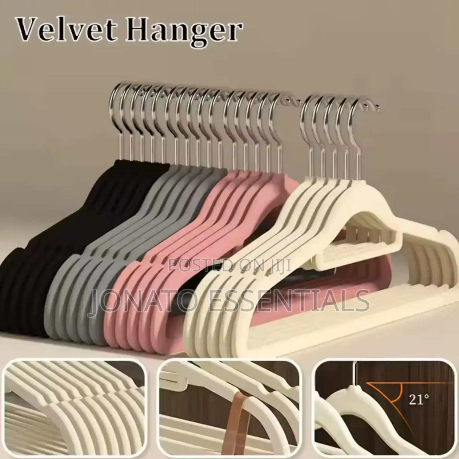 10 Piece Velvet Cloth Hangers