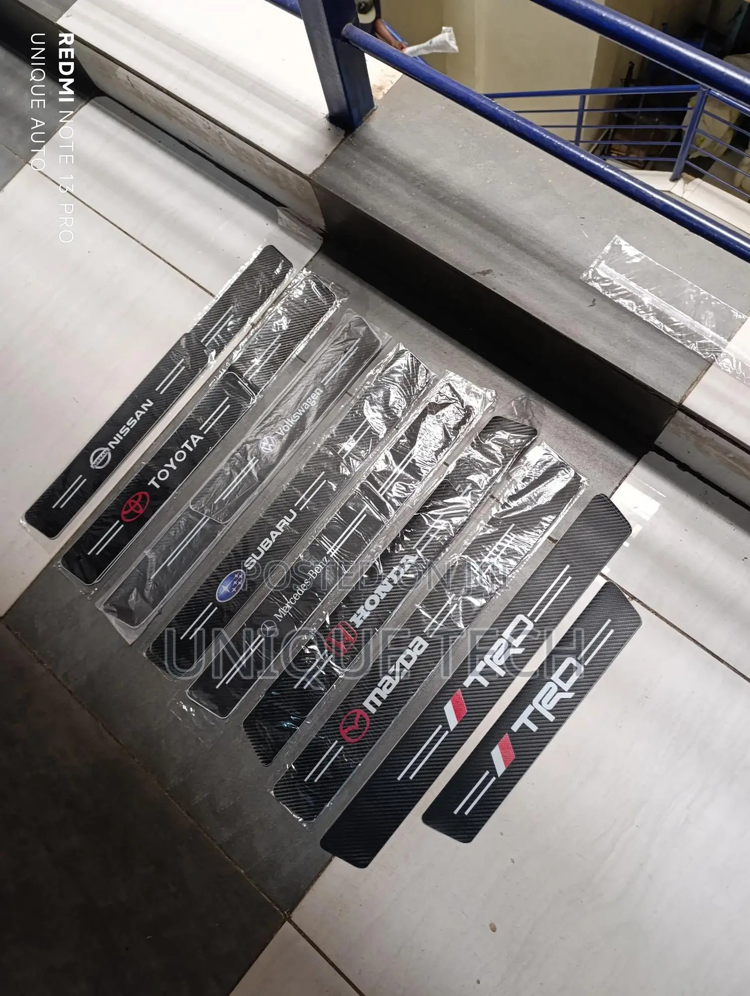 Car Door Side Steps Stickers/ Branded Side Steps Stickers