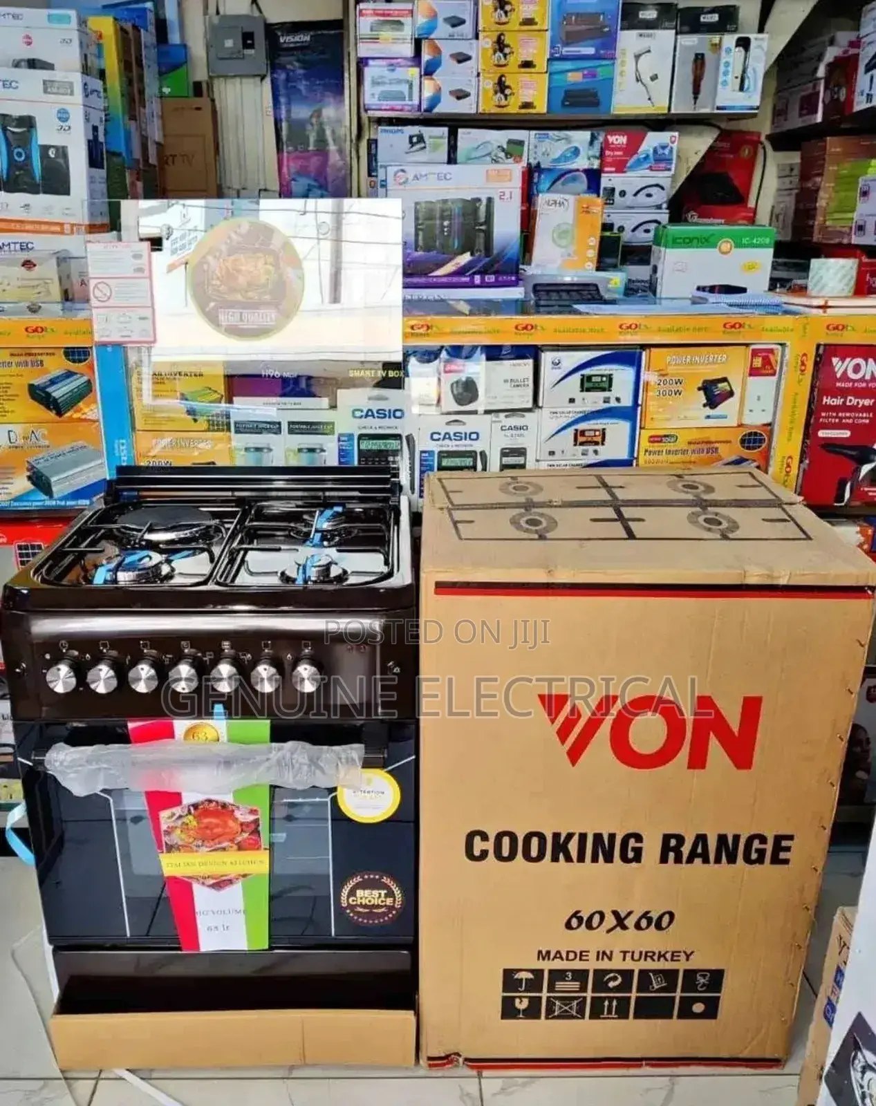 Brand New Von 3+1 60*60 Standing Cooker/Von Free Stand