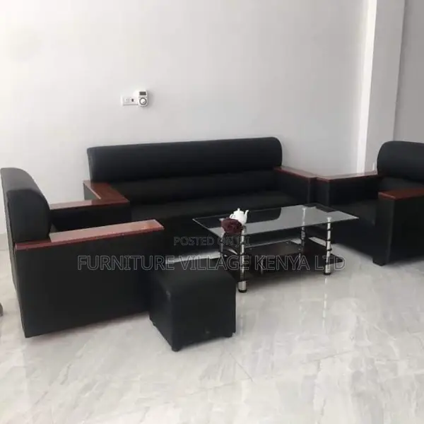 Sofa Set:Economical 5-Seater Reception Office Sofa Set