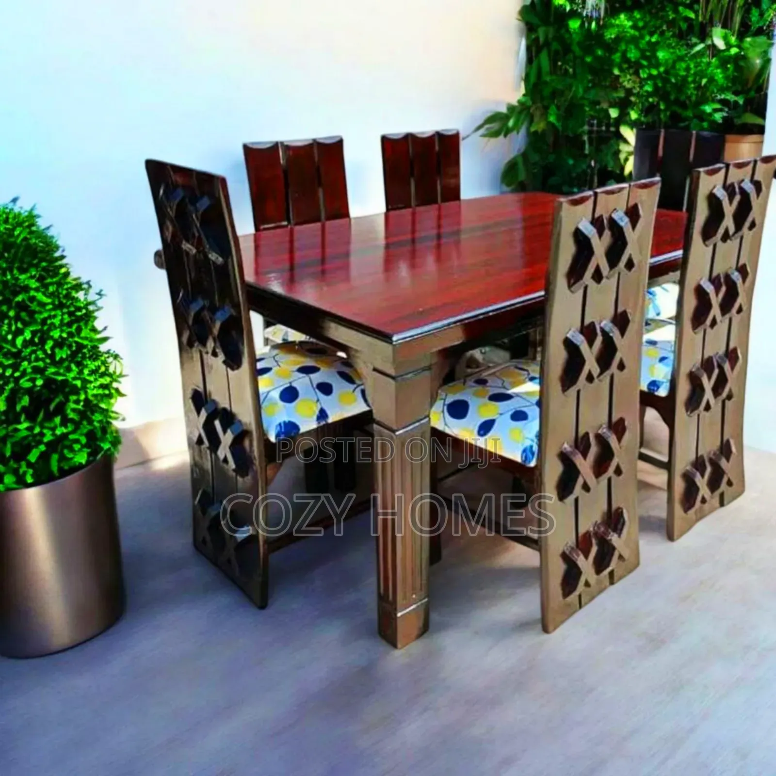 Dining Table, Classy Dark Oak Dining Table, 4 Person