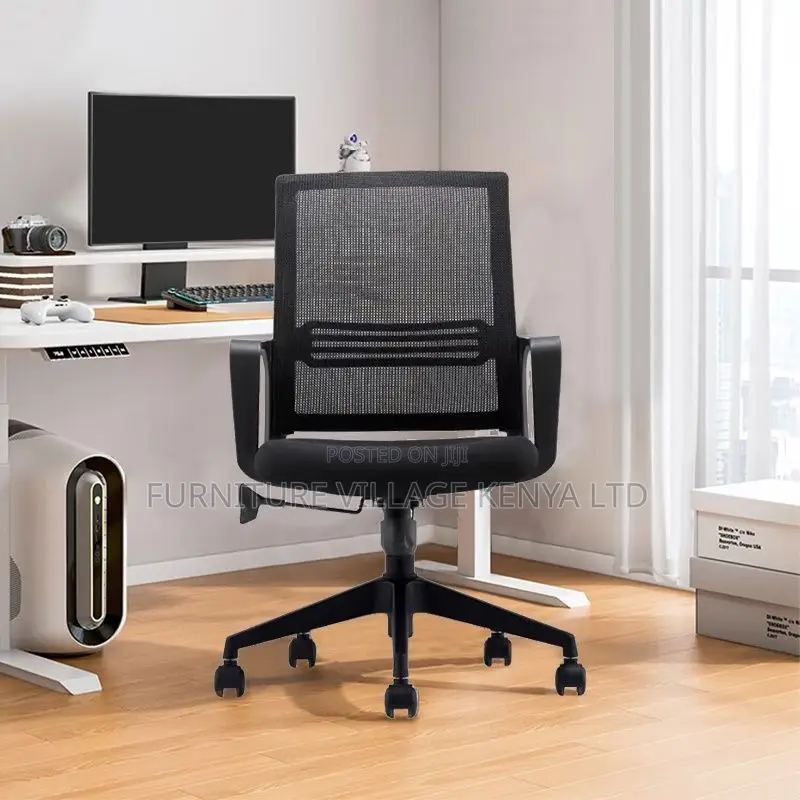 Office Chairs:Airflow Fixed Desk Chair – Low-Back Design
