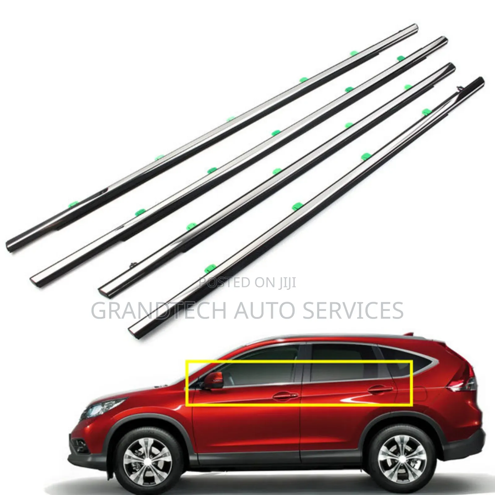 Honda CRV 2012-2016 Chrome Weather Strips