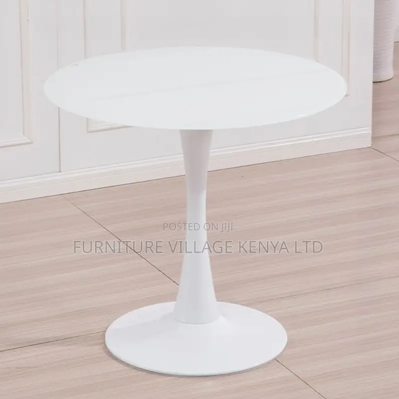 Dining Tables: Modern Circular Dining Table With Glossy Top