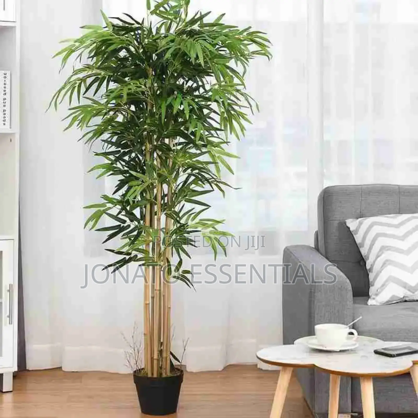 Artificial Bamboo Plant, Indoor Potted Faux Tree