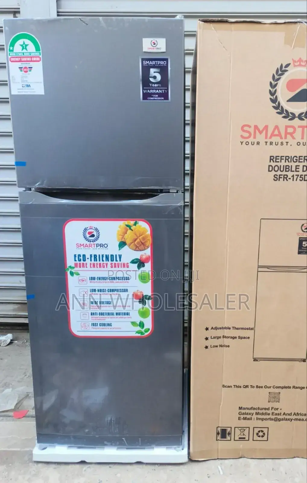Smart Pro SFR-175-Dt-I Double Door Refrigerator, 138l -
