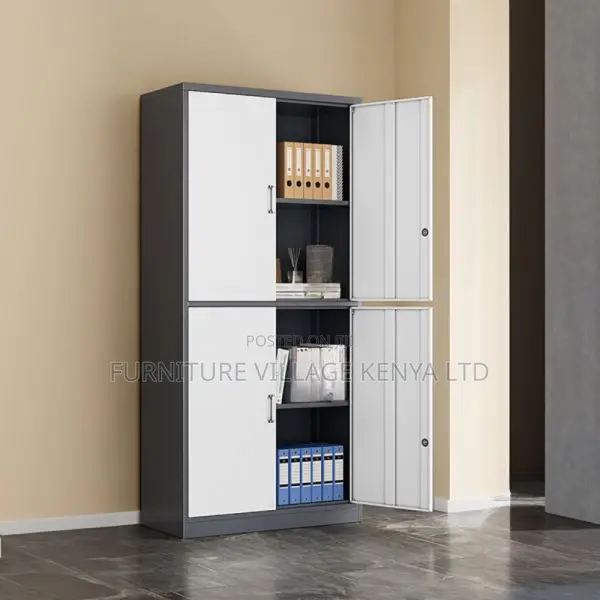 Cabinets:4-Door Secure File Cabinet – Steel Construction