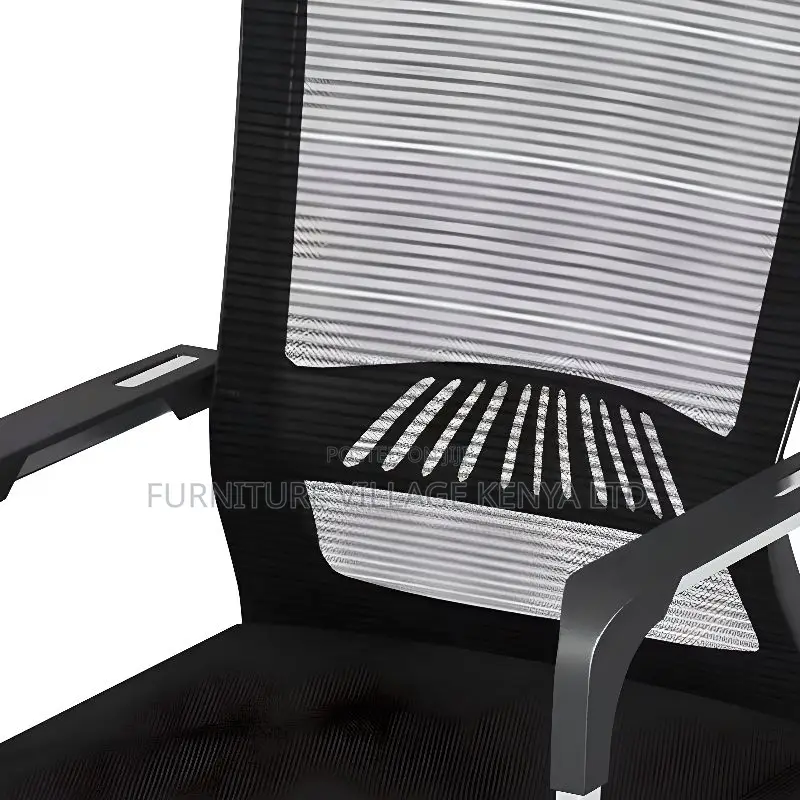 Office Chair: Fixed Boardroom Chair With Mid Back Support
