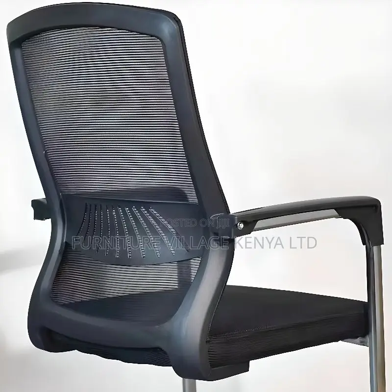 Office Chair: Fixed Boardroom Chair With Mid Back Support