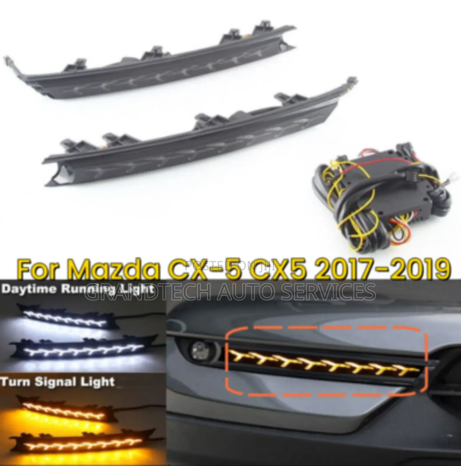 Mazda Cx-5 Foglight Day Running Lights [Drl] Yellow White
