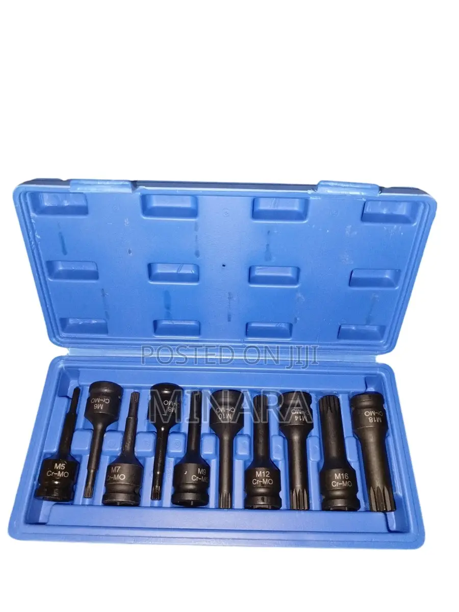 10 Pcs, 1/2 " Drive Spline Bit Sockets, XZN M-Series