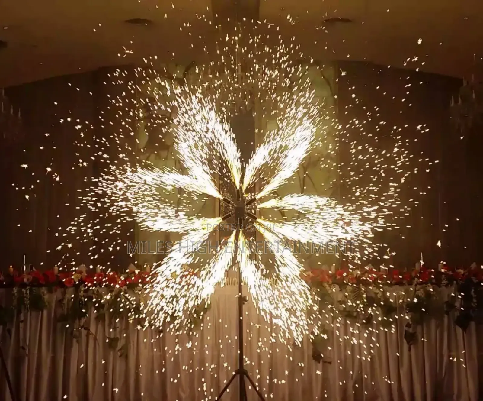 360° Rotating Pyros for Weddings