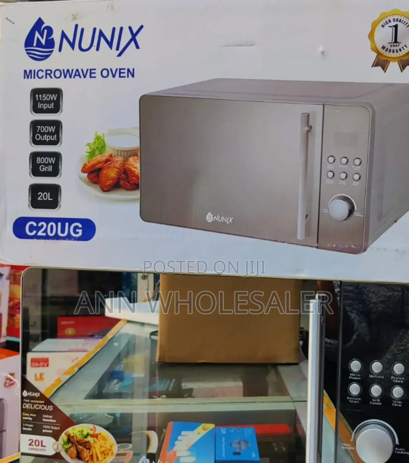 Nunix Digital Microwave Silver C20ug