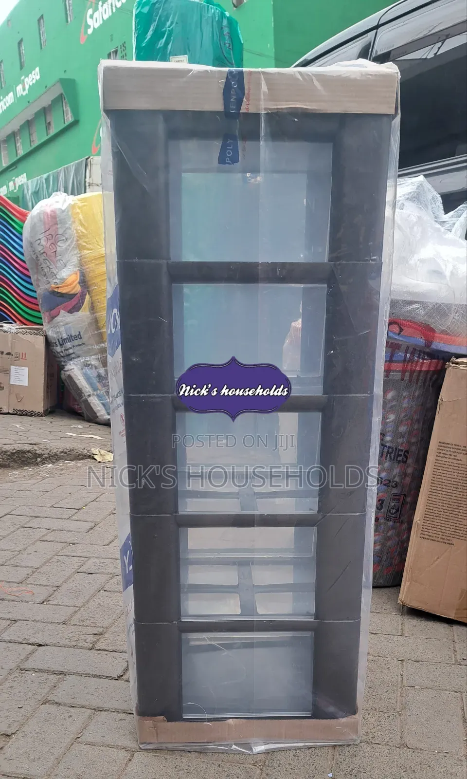 Silver 5 Stack Plastic Drawer at # Plastic Drawers