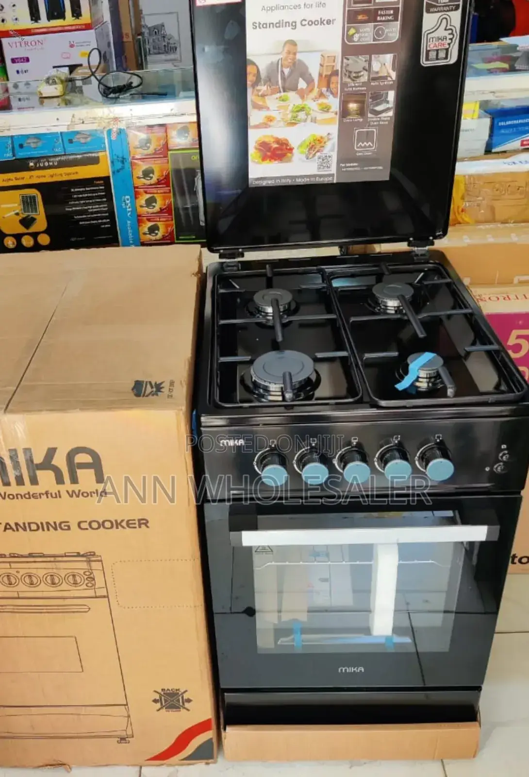 Black- Full- Gas- Cooker+Mika -50 by 60 M/8