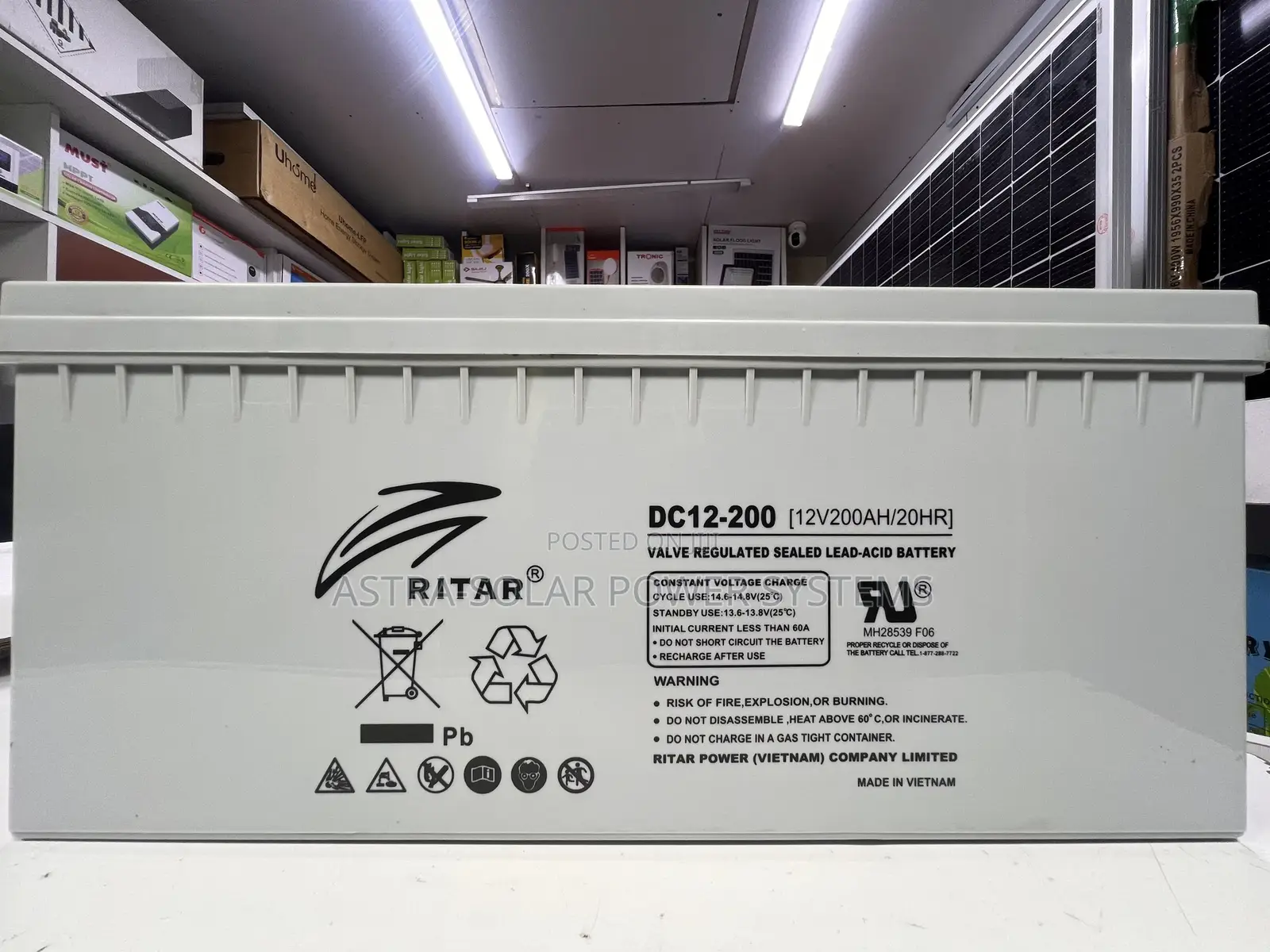 Ritar 12v 200ah Gel Battery