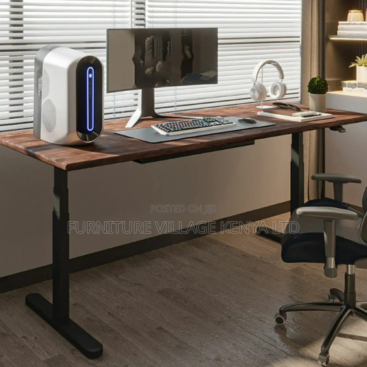 Standing Desk:1600mm Motorized Elevation Office Wood Desk