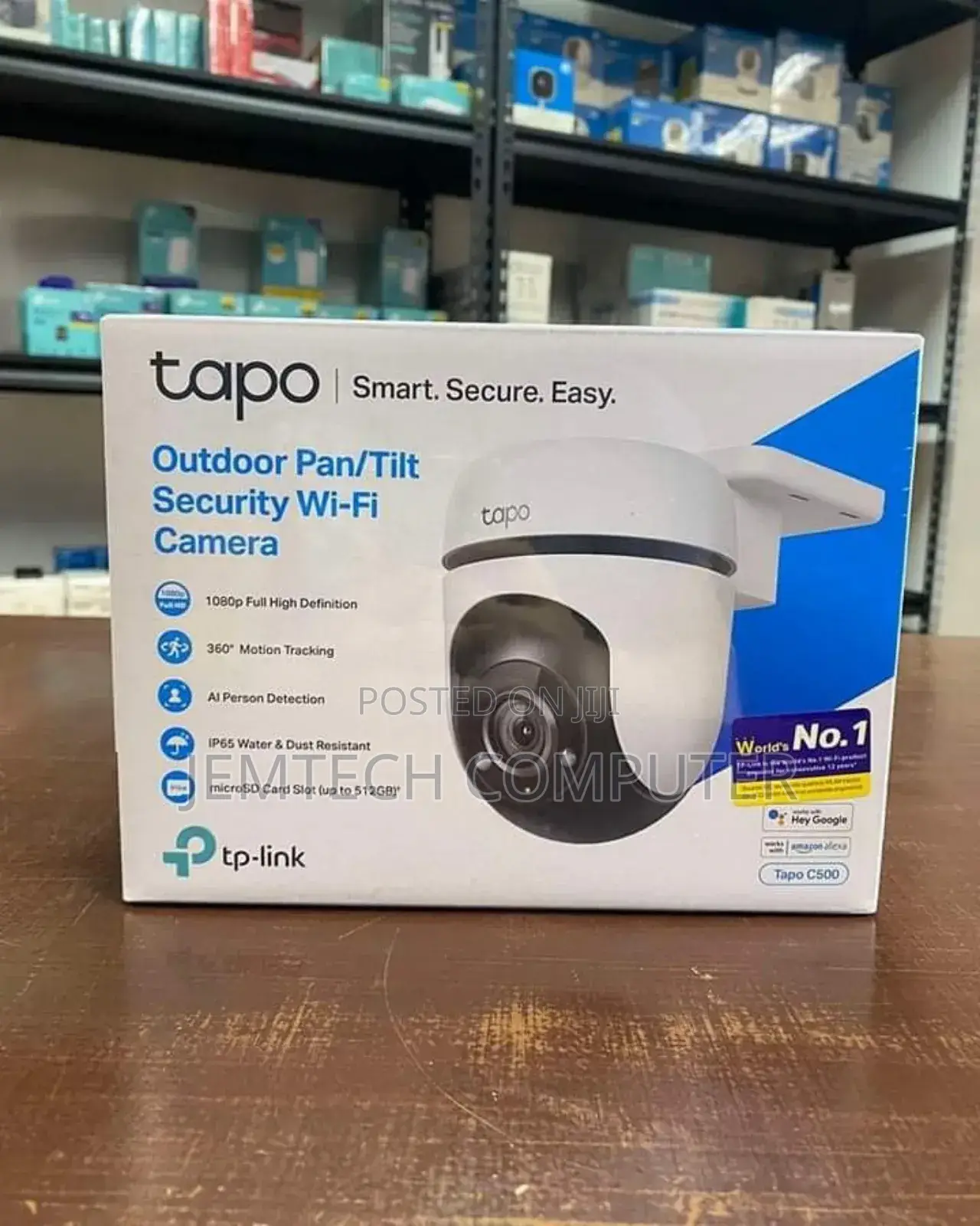 Tp-Link Outdoor Pan/Tilt Security Wifi Camera - Tl-Tapo C500