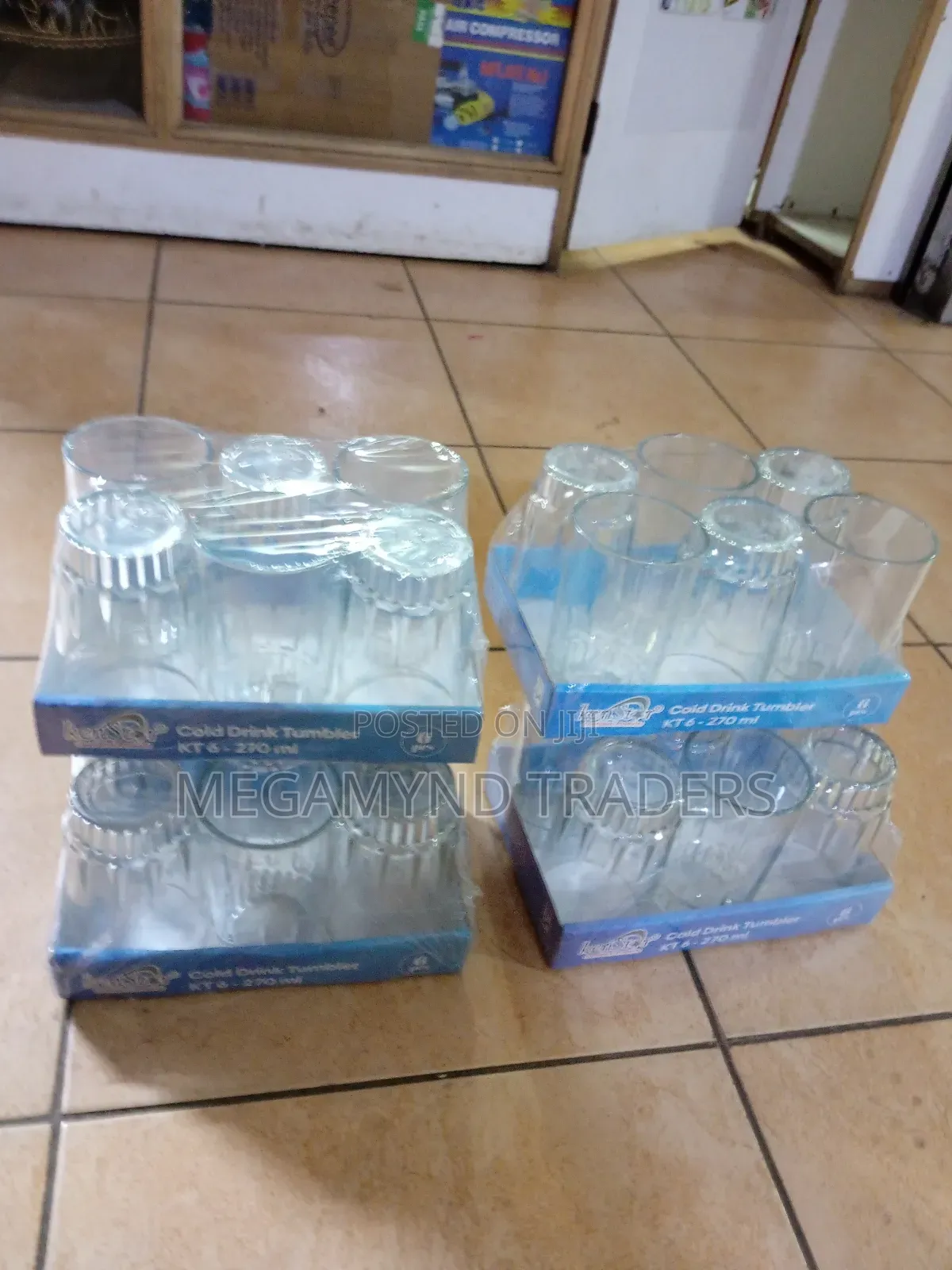 12pc Melamine Tumbler Clear/12pc Acrylic Glass