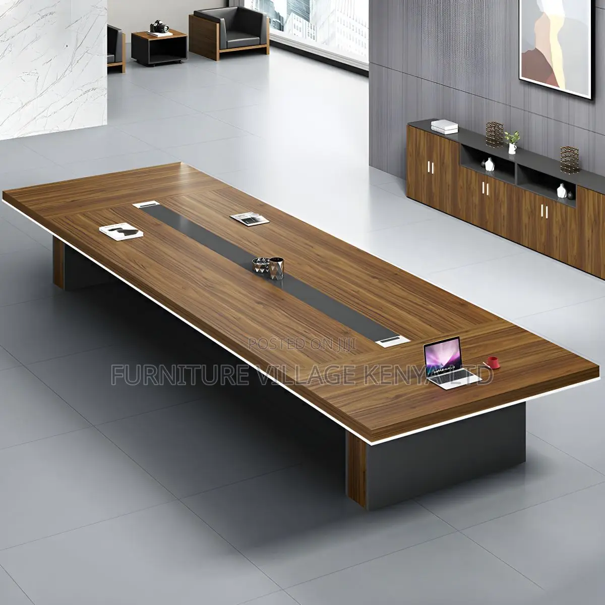 Office Table: Execwood 3-Meter Long Meeting Office Table