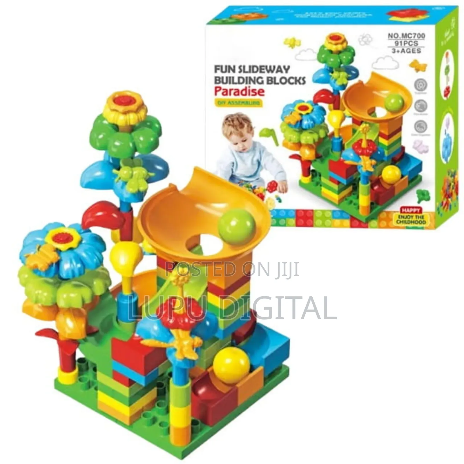 Fun Slideway Building Blocks.
Diy Assembling.