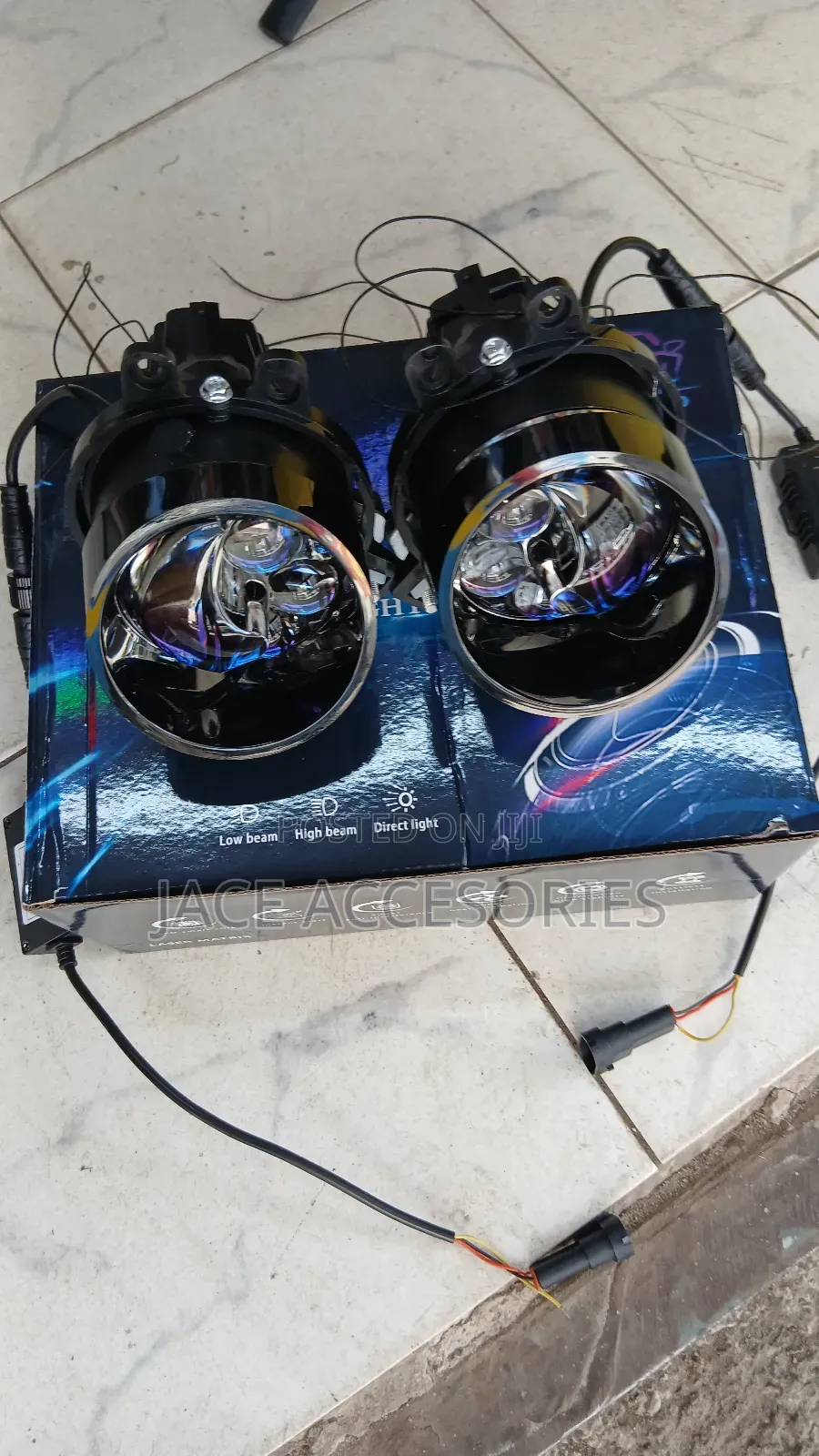 Triple Laser Biled Fog Lights Dim /Full Beam