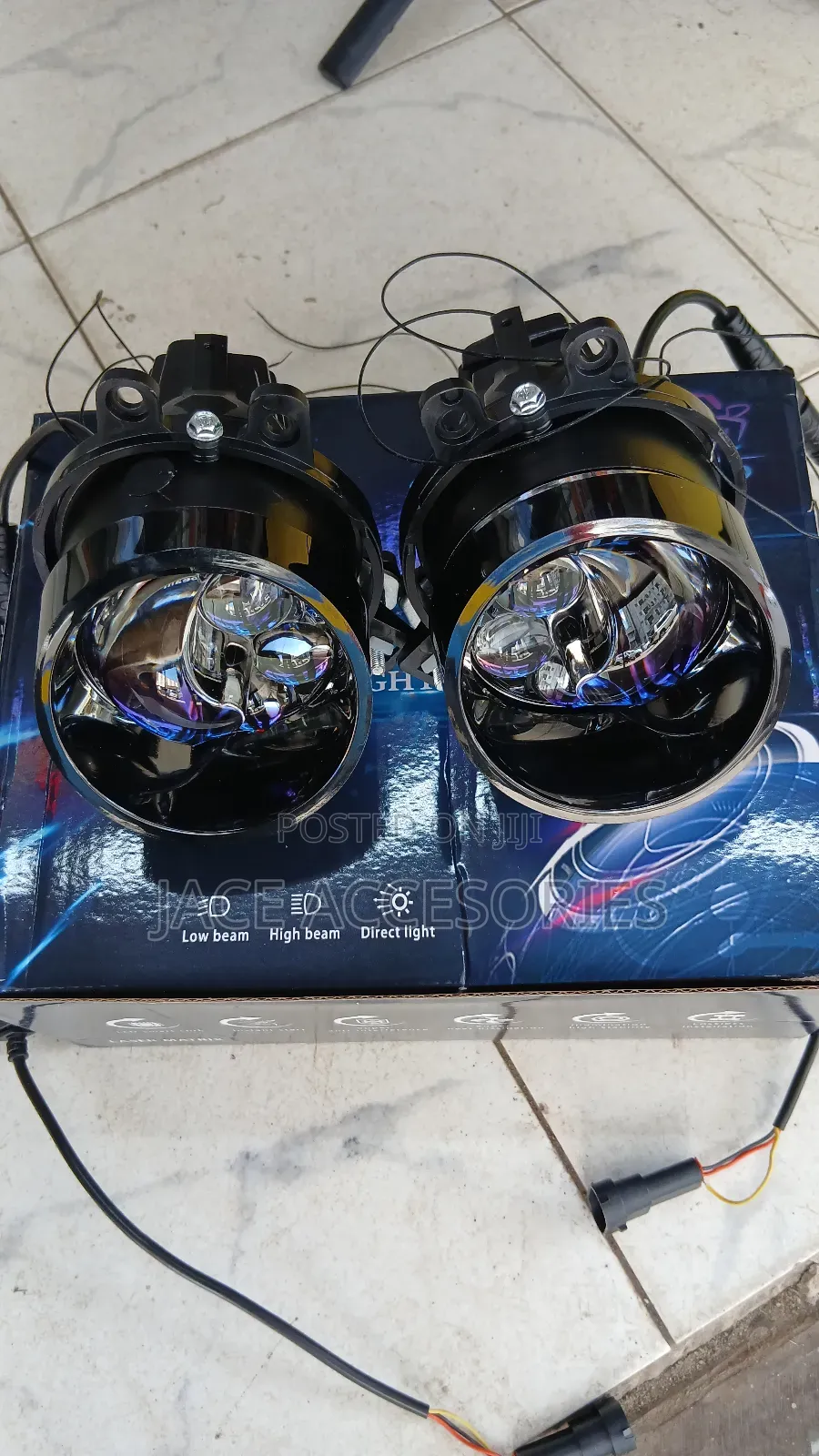 Triple Laser Biled Fog Lights Dim /Full Beam