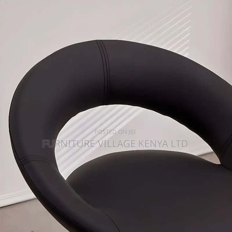 Office Chair:Proswivel Black Adjustable Leather Office Stool