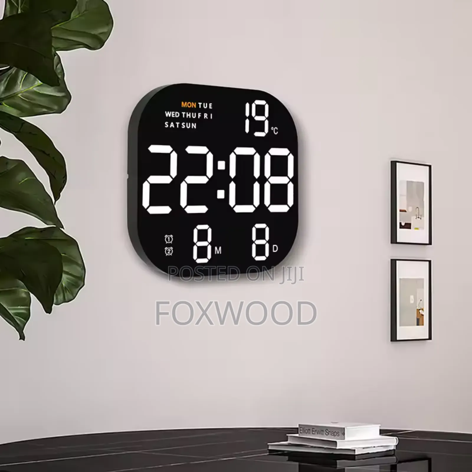 Led Large Digital Wall Clock