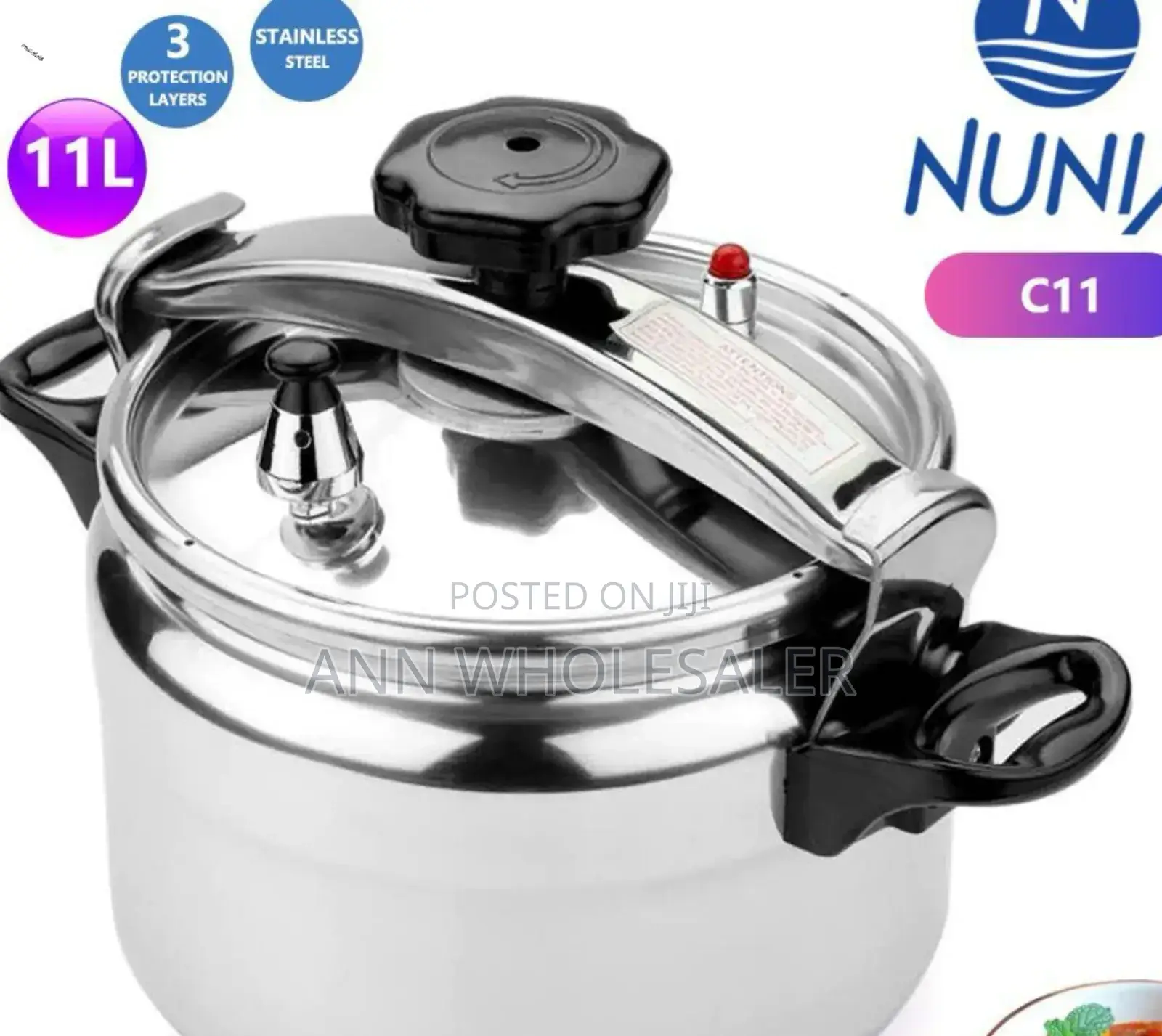 Nunix 11litres Manual Pressure Cooker C11