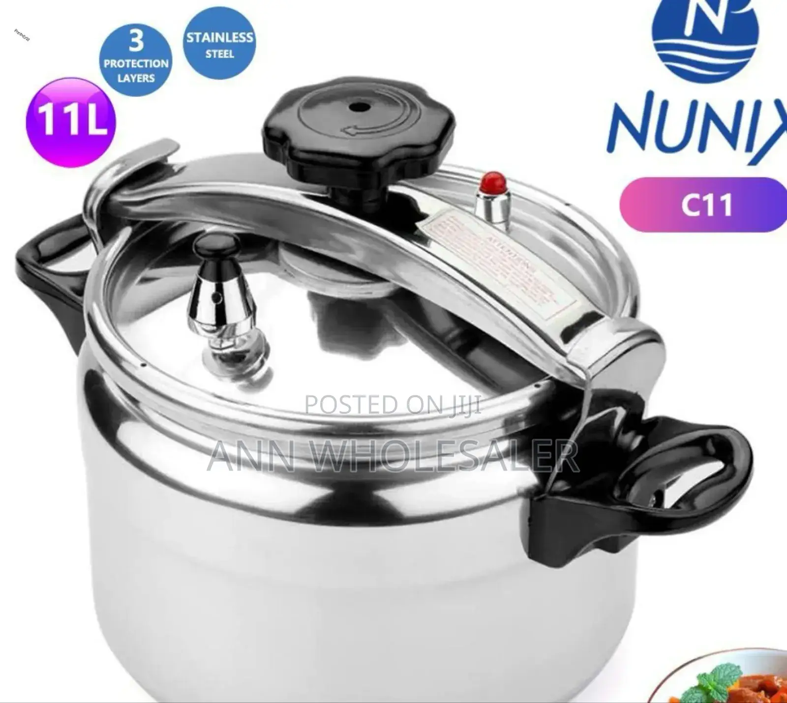 Good Working Nunix 11litres Manual Pressure Cooker