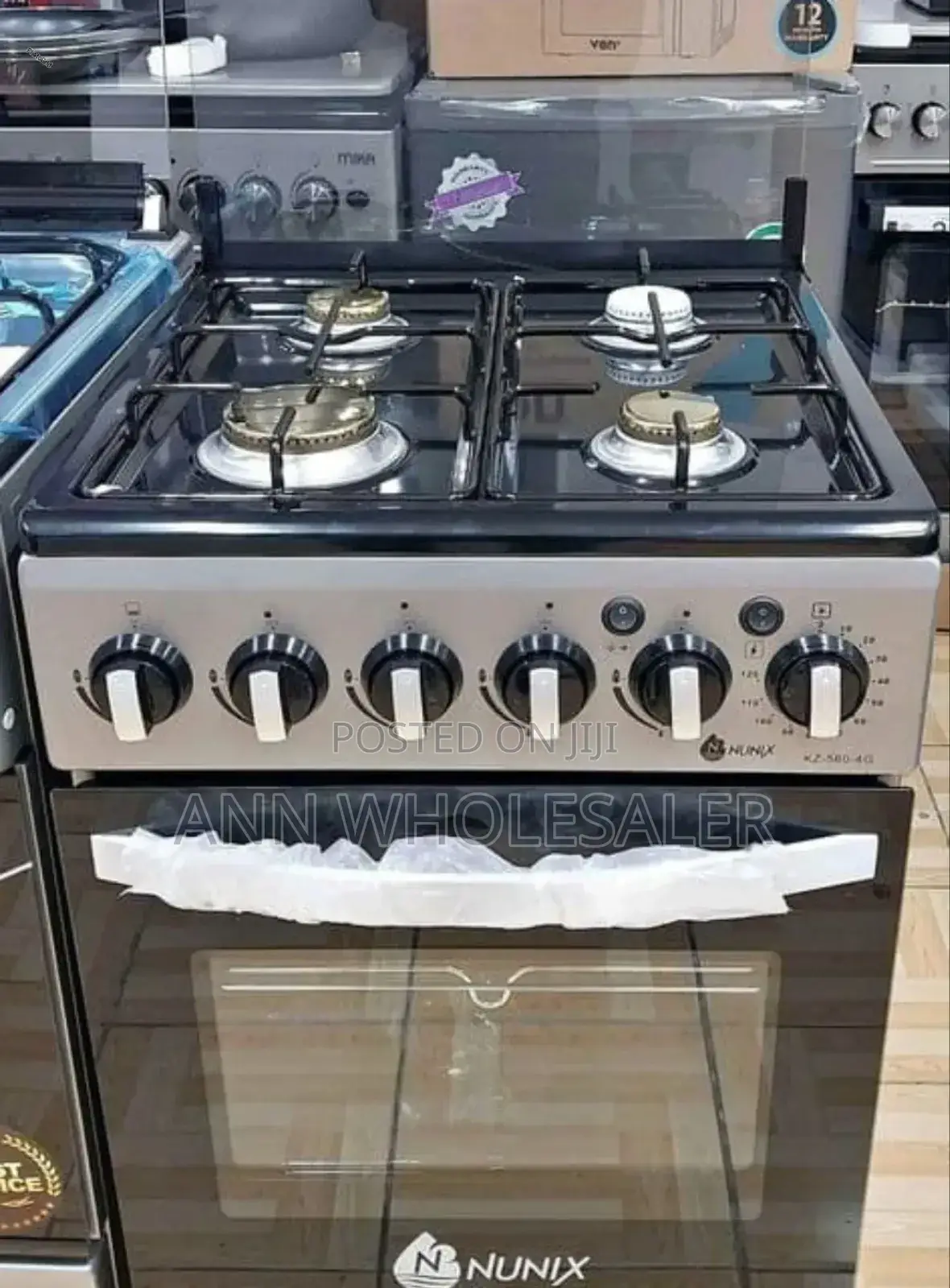 /Nunix 50*55 Full Gas Cooker With Gas Oven