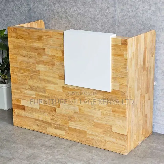 Reception Desk:1.8m Service Counter Wooden Reception Unit