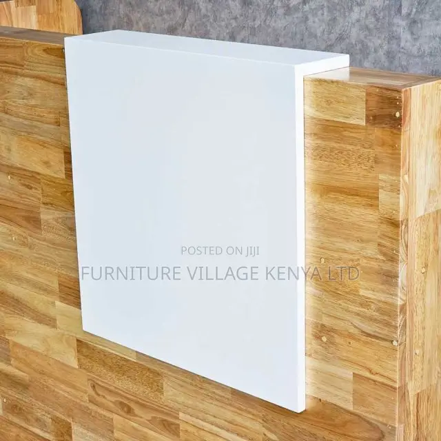 Reception Desk:1.8m Service Counter Wooden Reception Unit