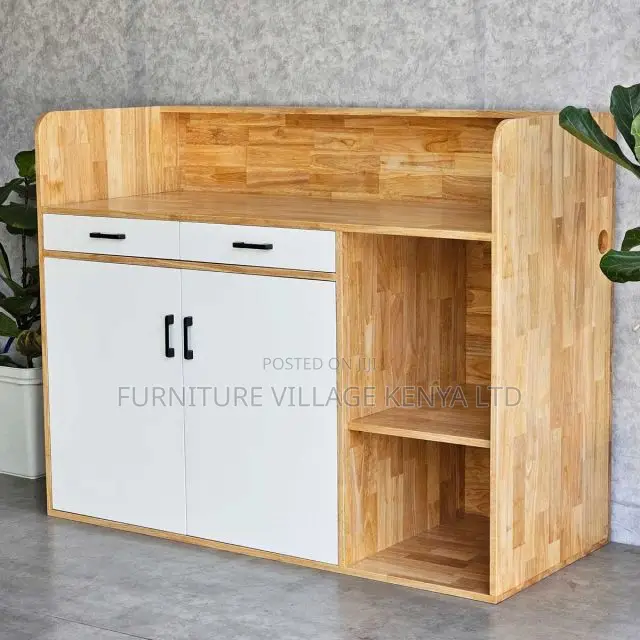 Reception Desk:1.8m Service Counter Wooden Reception Unit