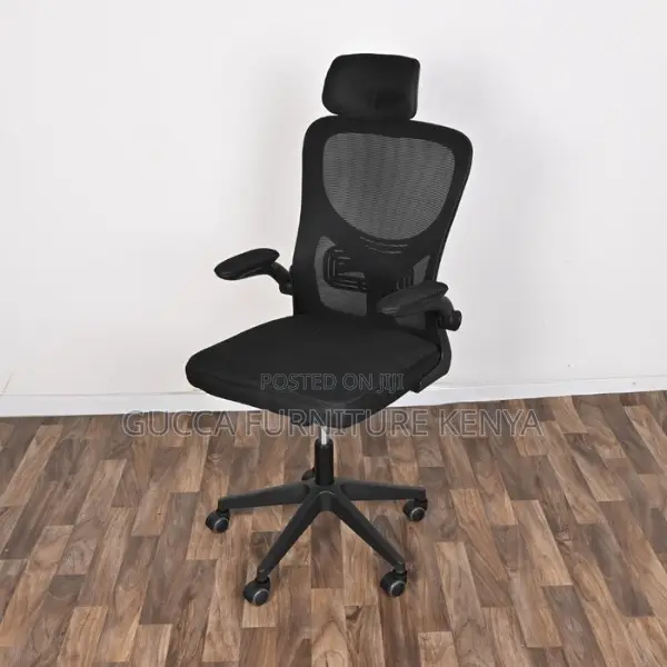 Office Furniture:Rotating Home Office Chair With Modern Arms