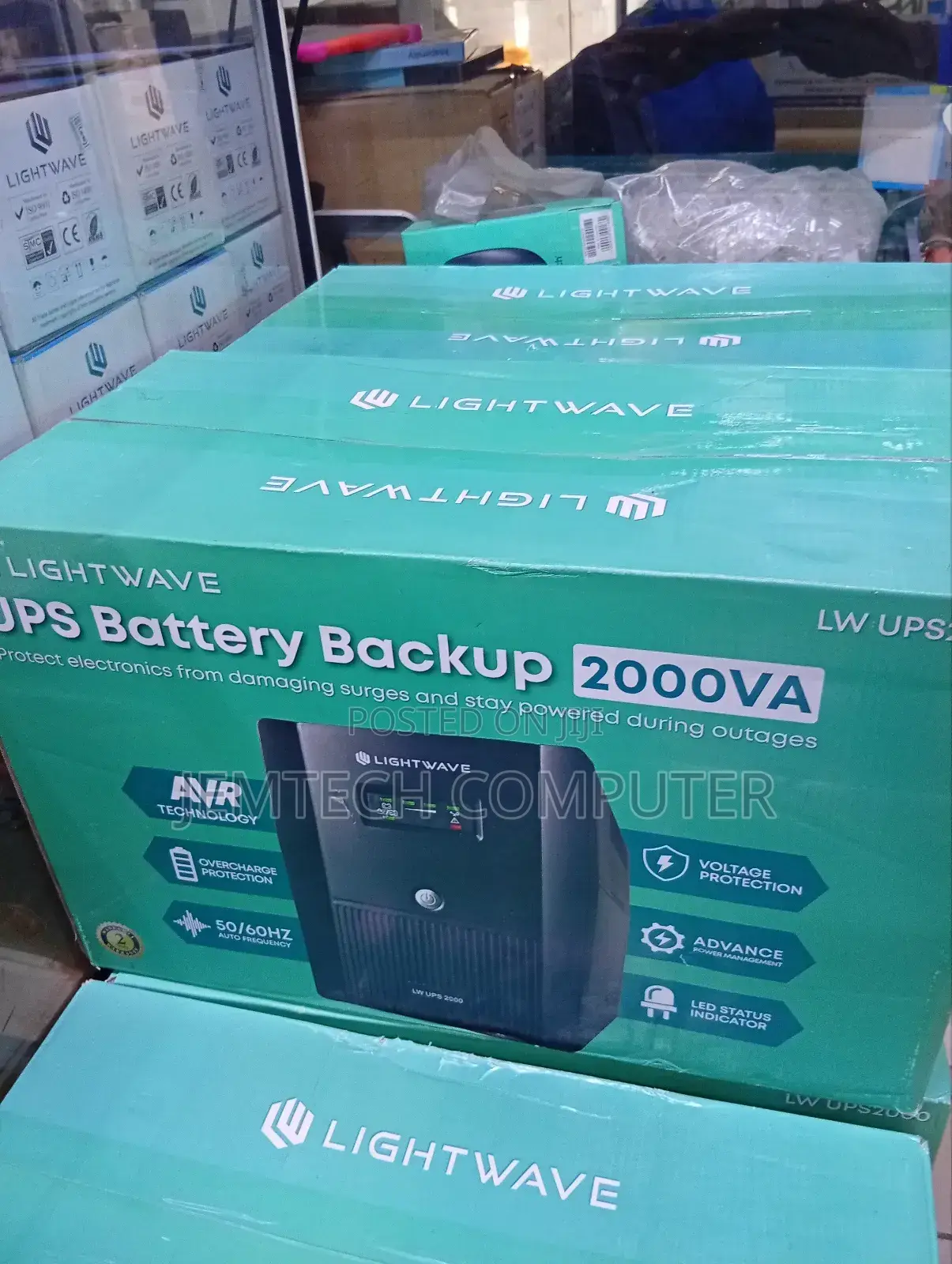 Brand New Lightwave Backup 2000va Ups^ 2kva Ups