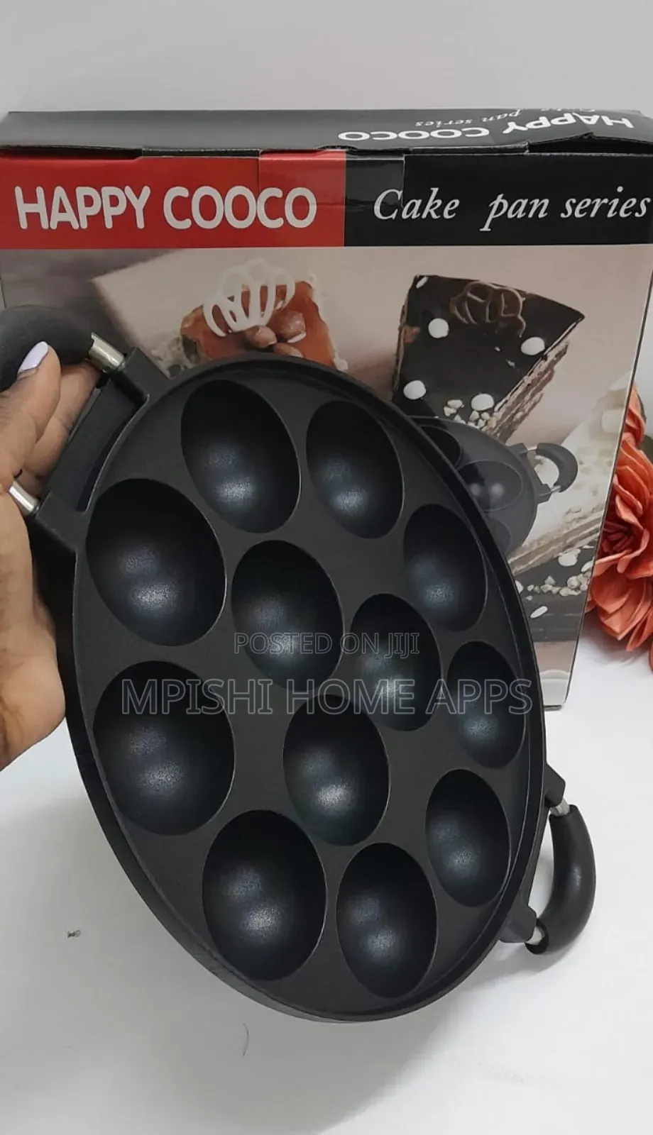 12 Holes Non-Stick Vitumbua Pan