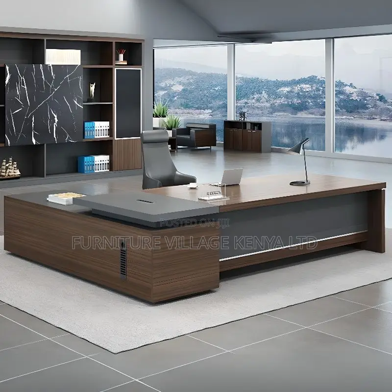 Office Table: Modern 1800mm L-Form Executive Office Desk