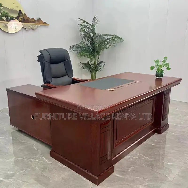 Office Table: Office Executive-Style Veneer Work Desk–1400mm