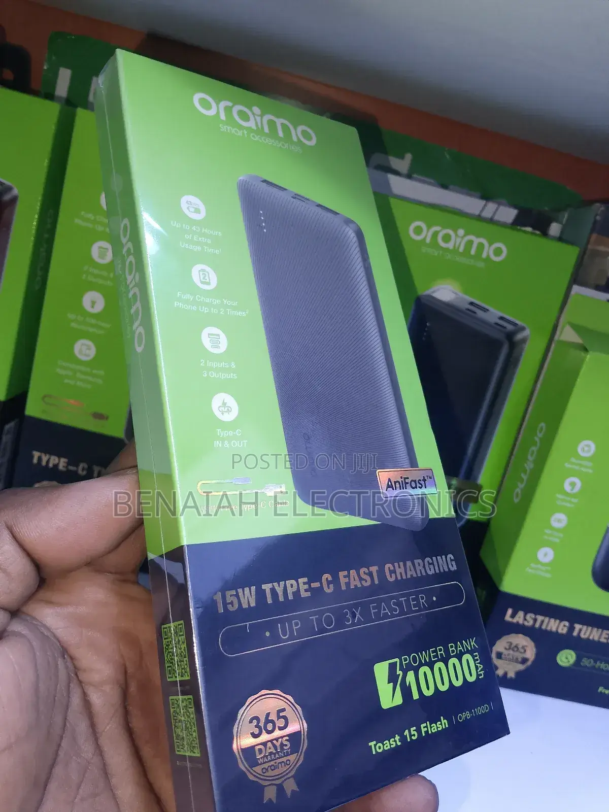 10000mah Oraimo Powerbank.Charge Phone Upto Two Times