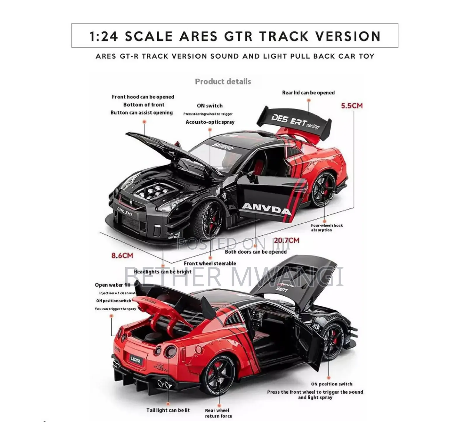 The Ares GTR Track Version in Kenya