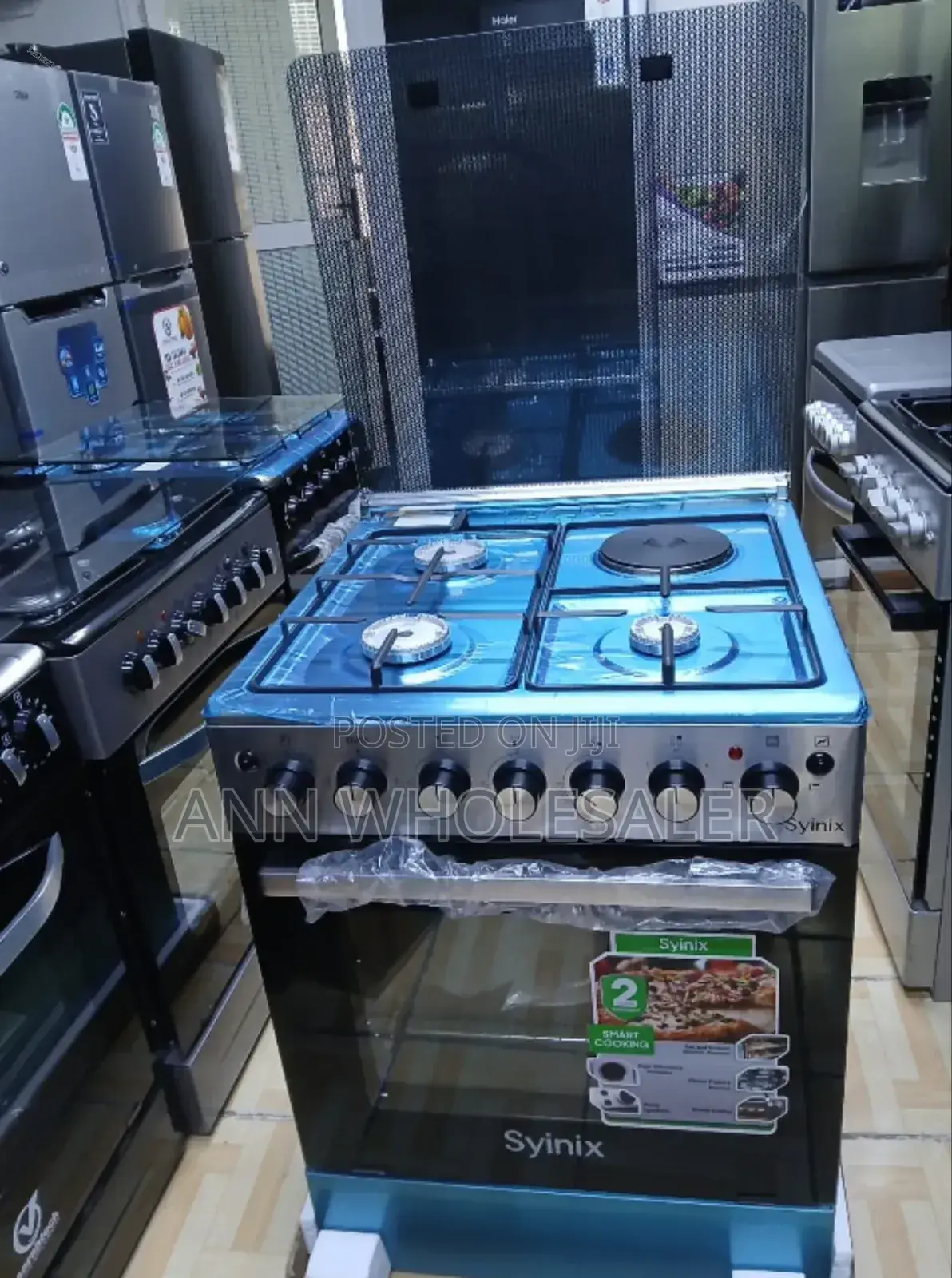 #Electric Oven Syinix 3 +1 Cooker With Gas Sensor