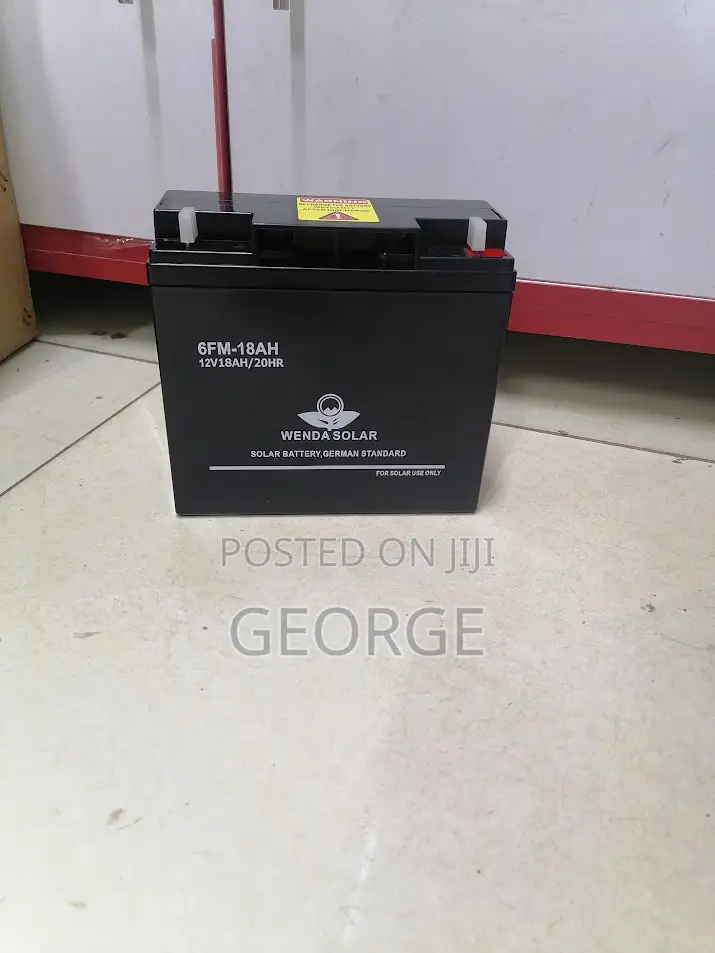 New Ups 12v 18ah Solar Battery Black