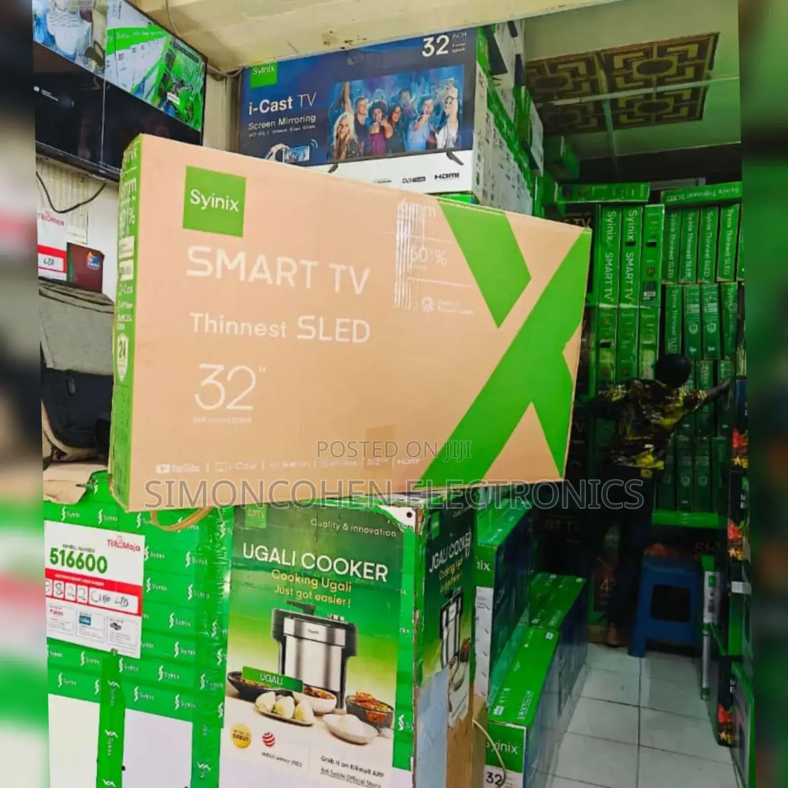 Syinix Ultra Slim 32" Smart Sled Tv