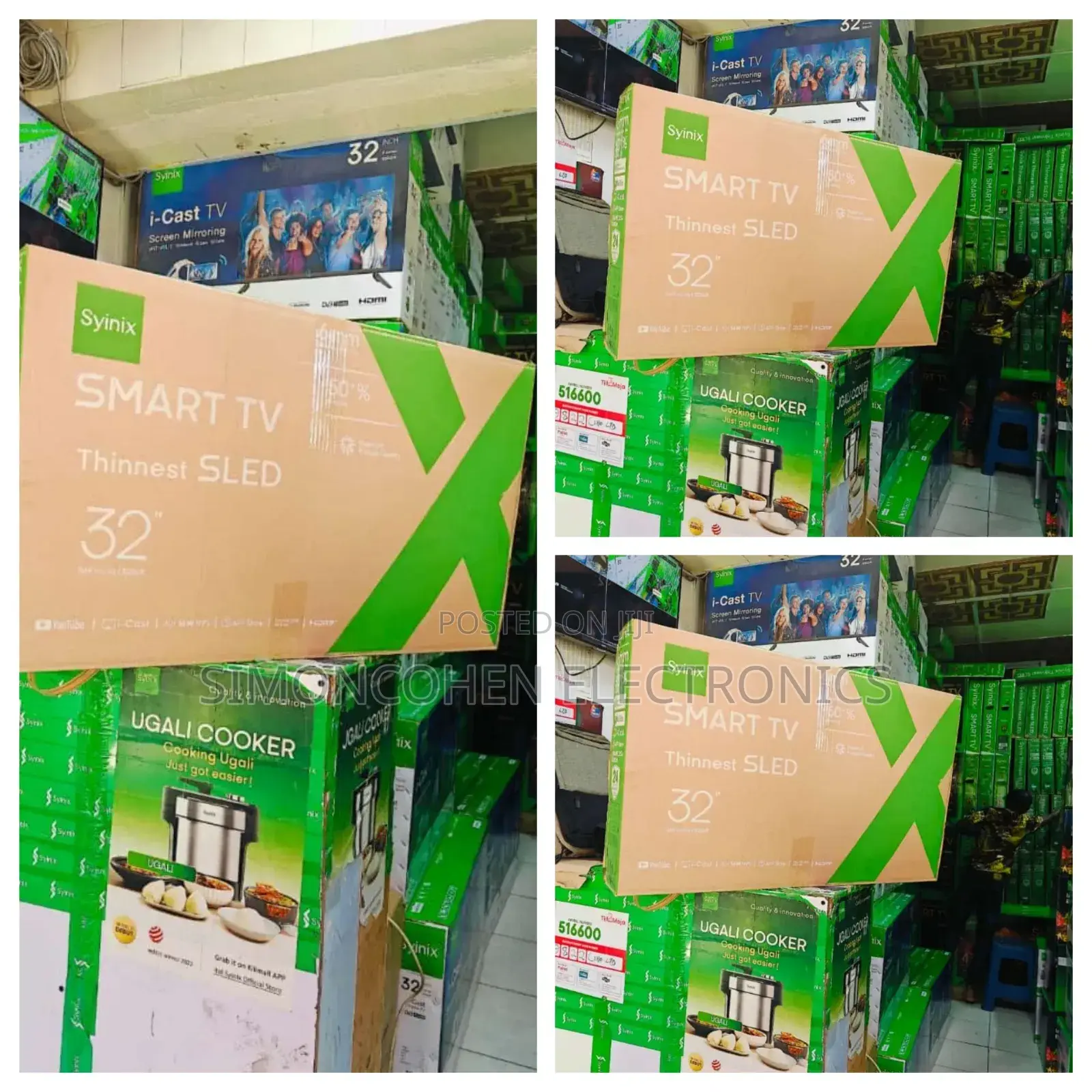 Syinix Ultra Slim 32" Smart Sled Tv