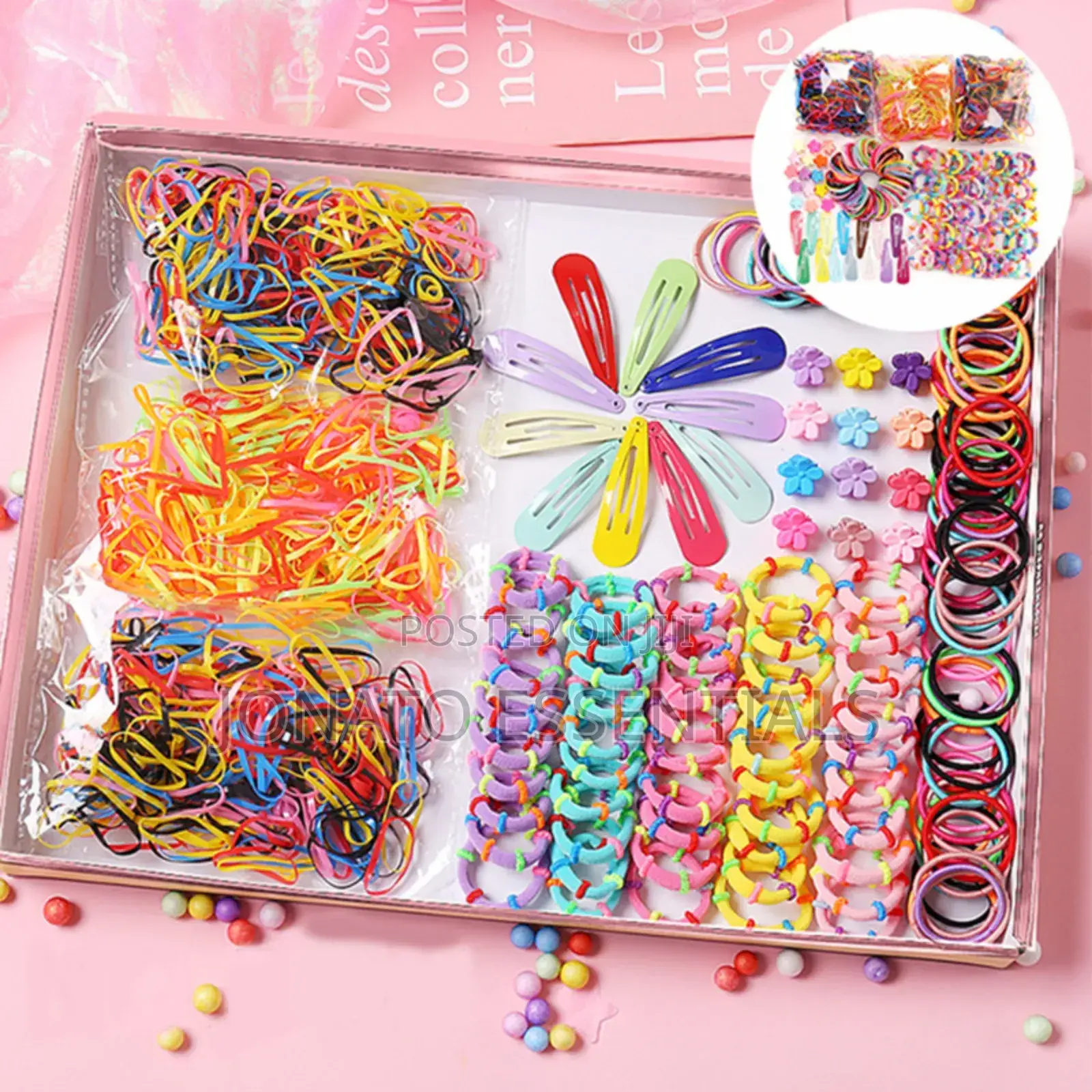 780 Pieces Girls Colorful Hair Bands, Headbands Sets