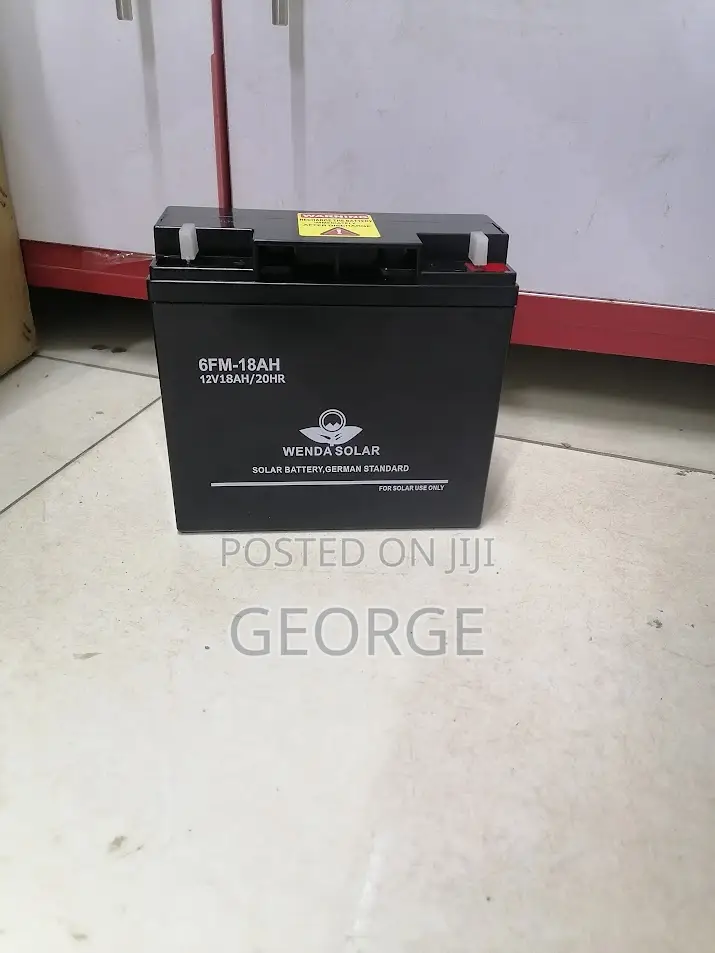 Long Service Ups 12v 18ah Solar Battery Black