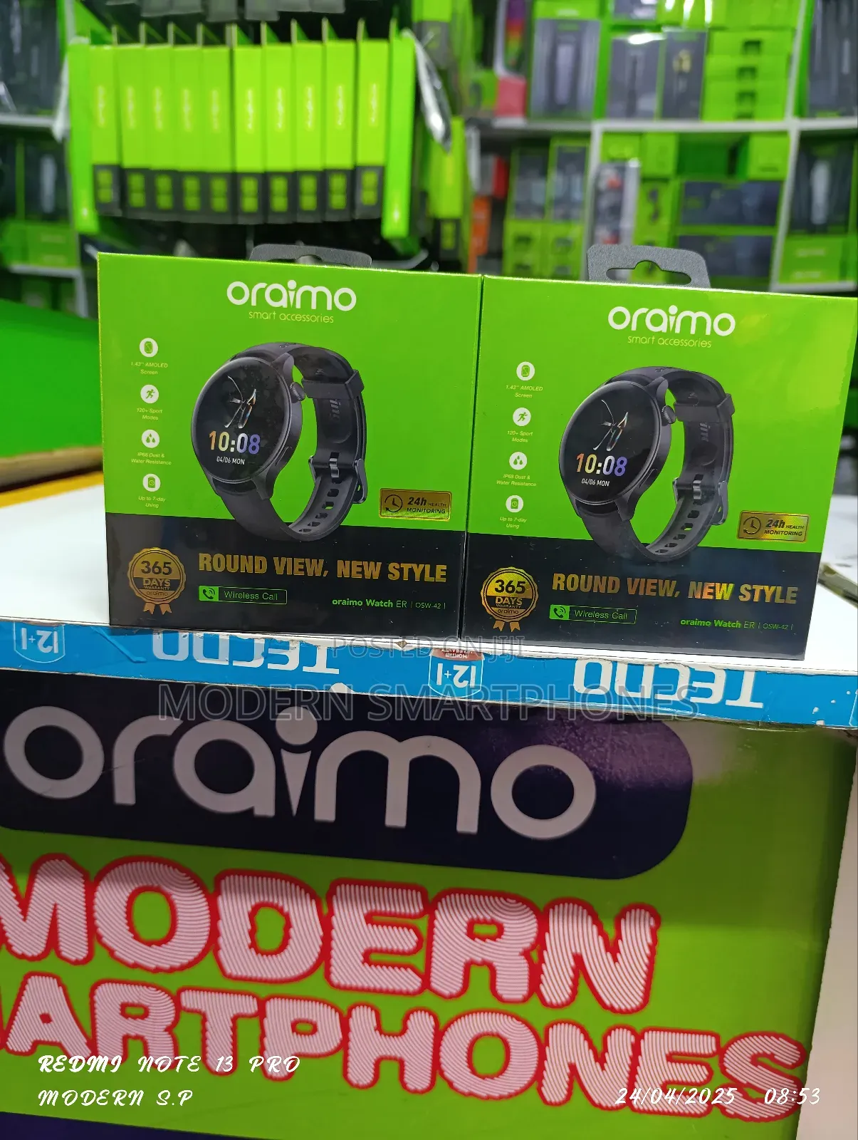Oraimo Watch Er Bt Call 1.43'' Amoled Screen Smart Watch