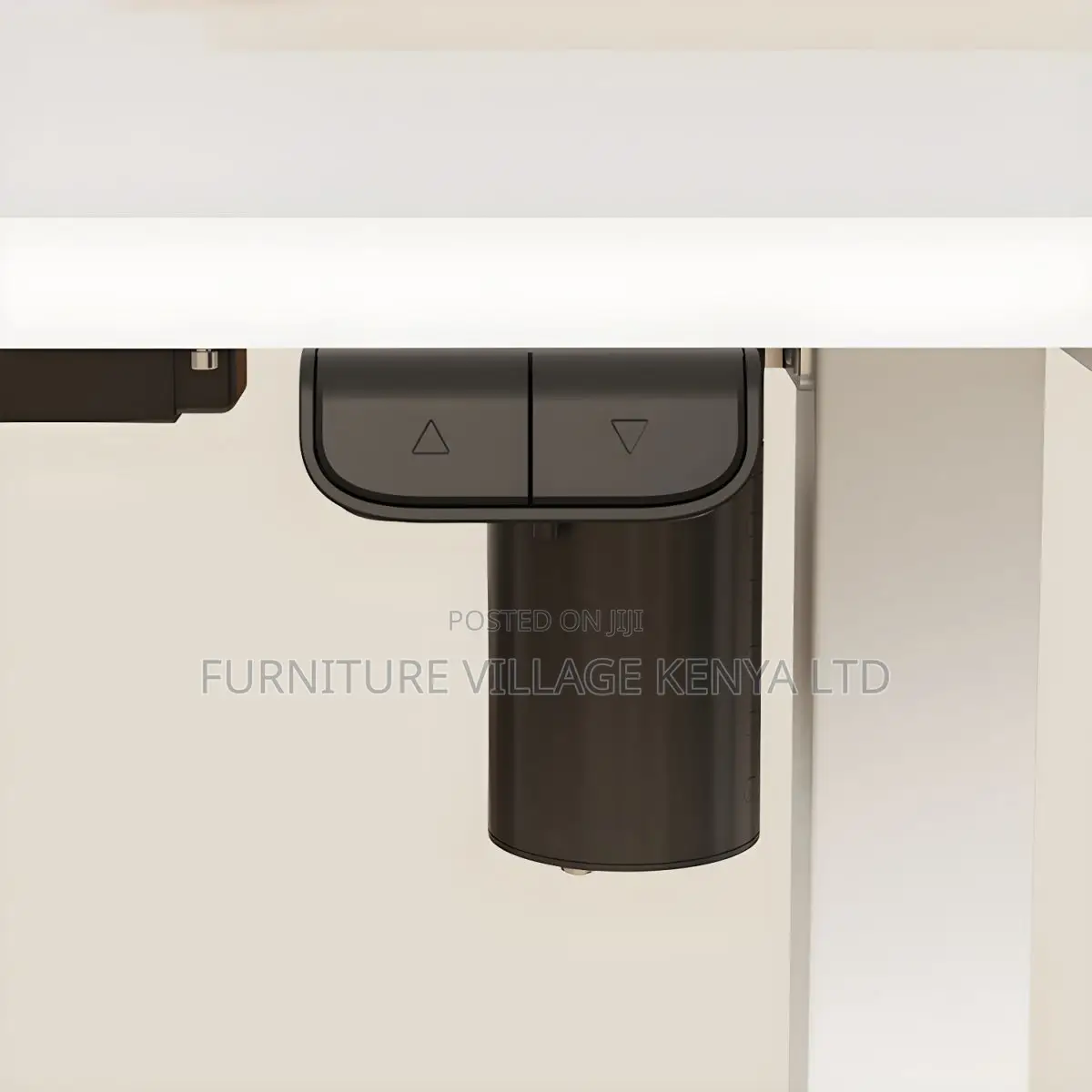 Office Desk:120cm Height-Adjustable Worktop With Steel Frame